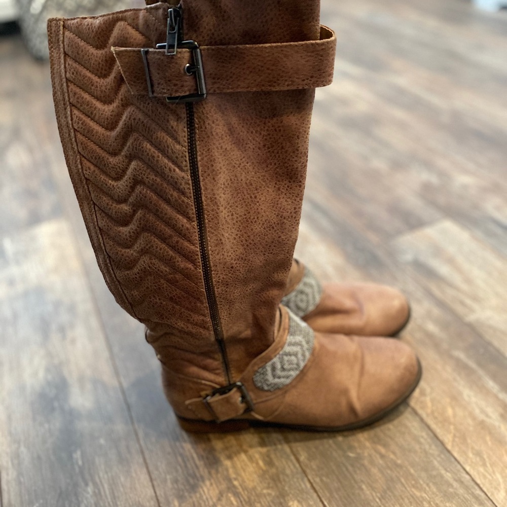 Beaded knee high boot!